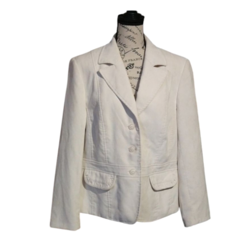 Classic White Women's Blazer Jacket